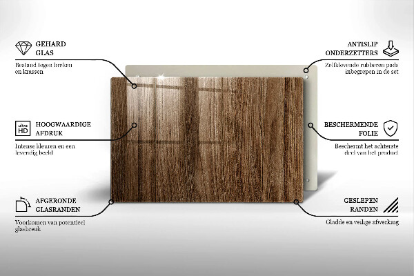 Grafkaars onderzetter Houtstructuur