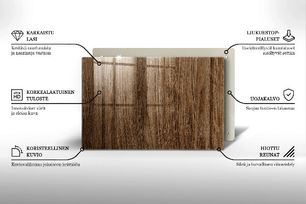 Grafkaars onderzetter Houtstructuur