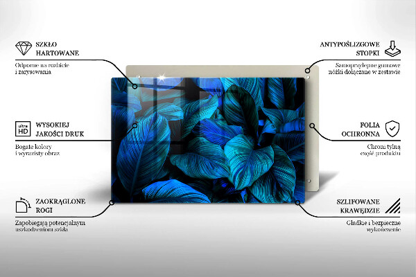 Grafkaars onderzetter Bladeren van junglevegetatie