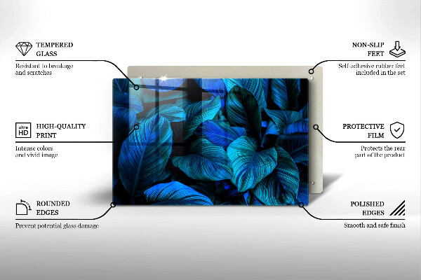 Grafkaars onderzetter Bladeren van junglevegetatie