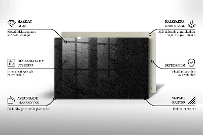 Glasplaat voor grafkaars Steenstructuur