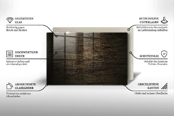 Grafkaars onderzetter Houtstructuur schors