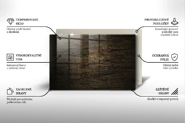 Grafkaars onderzetter Houtstructuur schors