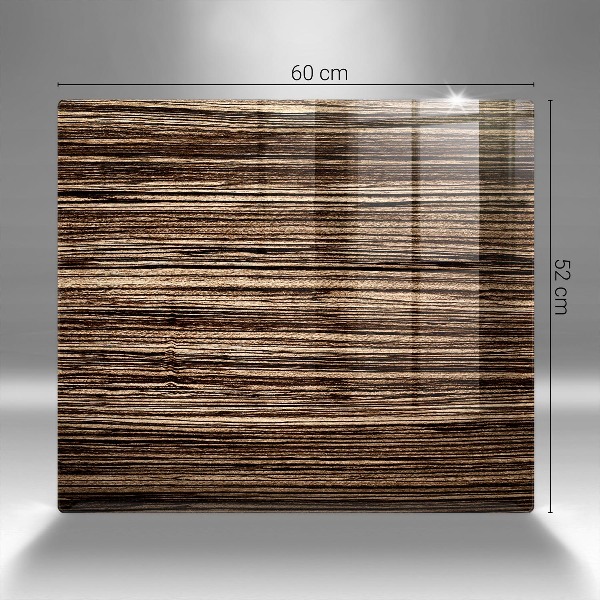 Glasplaat voor grafkaars Houtstructuur