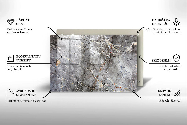 Grafkaars onderzetter Steenstructuur