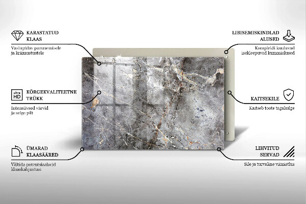 Grafkaars onderzetter Steenstructuur