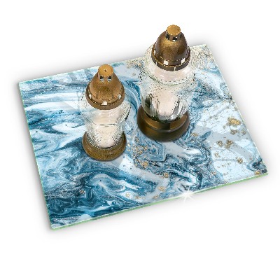 Grafkaars onderzetter Structuur met goud