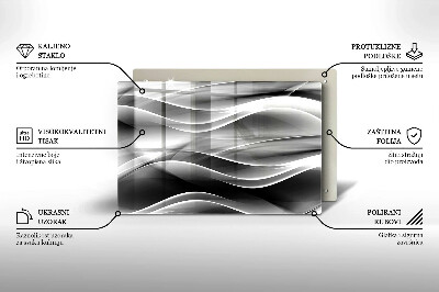 Grafkaars onderzetter Abstracte, zachte lijnen