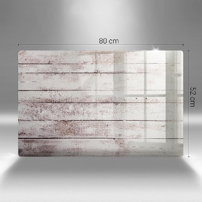 Glasplaat voor grafkaars Oude houten planken