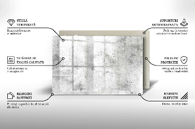 Grafkaars onderzetter Betonstructuur