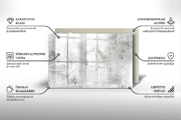 Grafkaars onderzetter Betonstructuur
