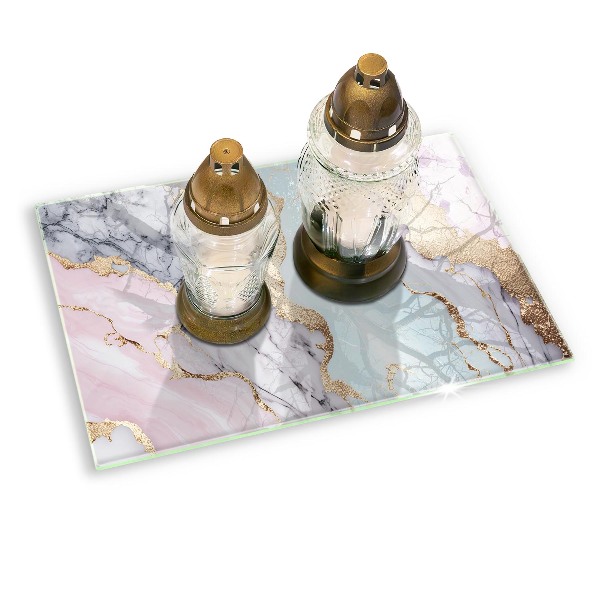 Grafkaars onderzetter Pastel marmer