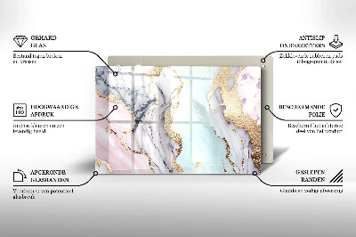 Grafkaars onderzetter Pastel marmer