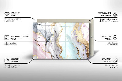 Grafkaars onderzetter Pastel marmer