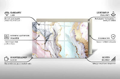 Dekoracyjna podstawka pod znicz Pastelowy marmur
