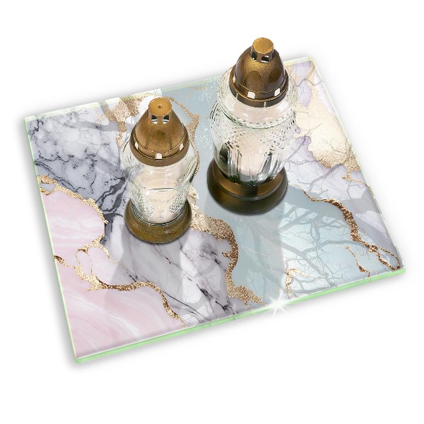 Grafkaars onderzetter Pastel marmer