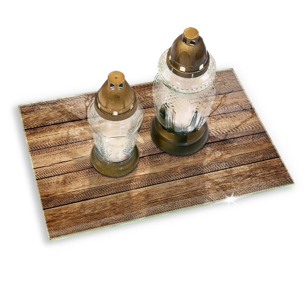 Grafkaars onderzetter Planken met houtstructuur