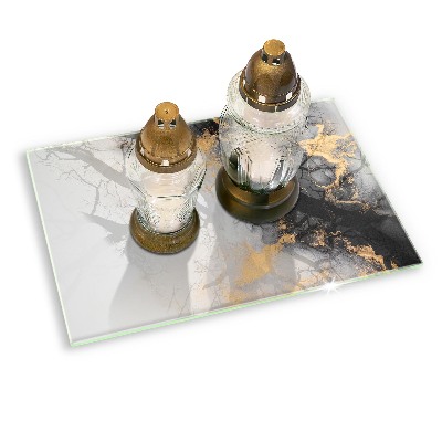 Grafkaars onderzetter Abstractie met goud