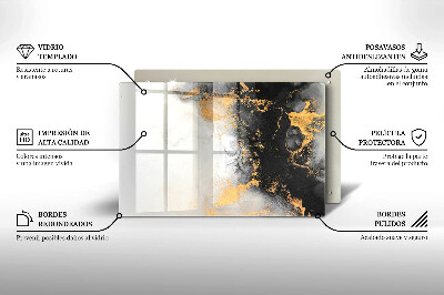 Grafkaars onderzetter Abstractie met goud