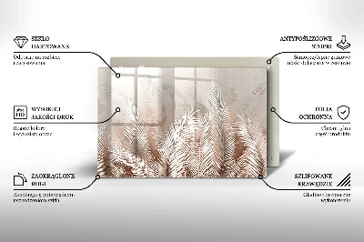 Grafkaars onderzetter Boho-bladeren en -vegetatie