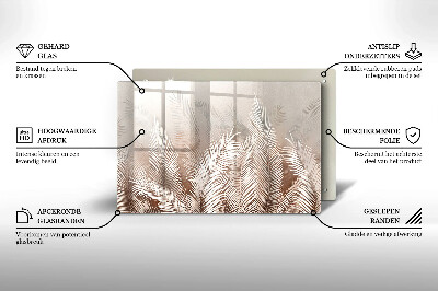 Grafkaars onderzetter Boho-bladeren en -vegetatie