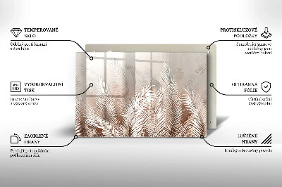 Grafkaars onderzetter Boho-bladeren en -vegetatie