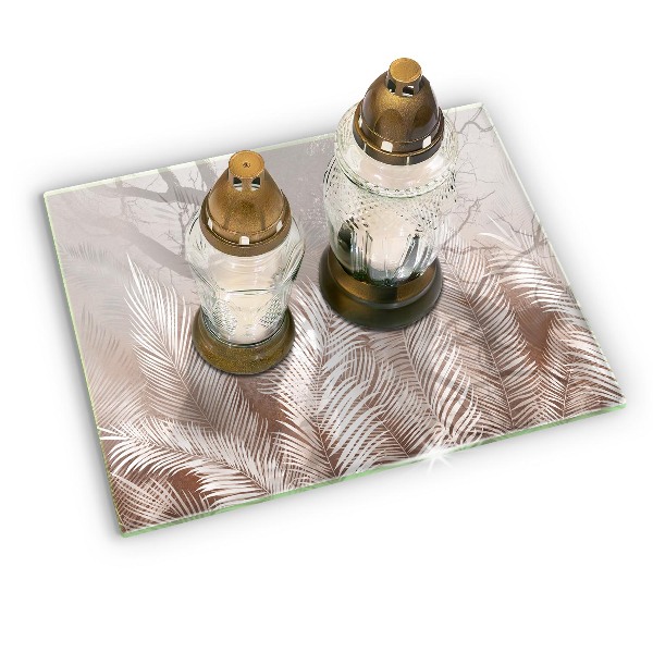 Dekoracyjna podstawka pod znicz Roślinność boho liście