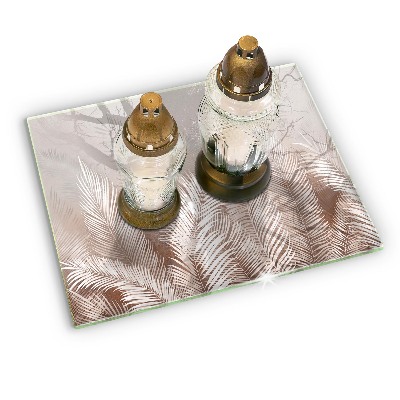 Dekoracyjna podstawka pod znicz Roślinność boho liście