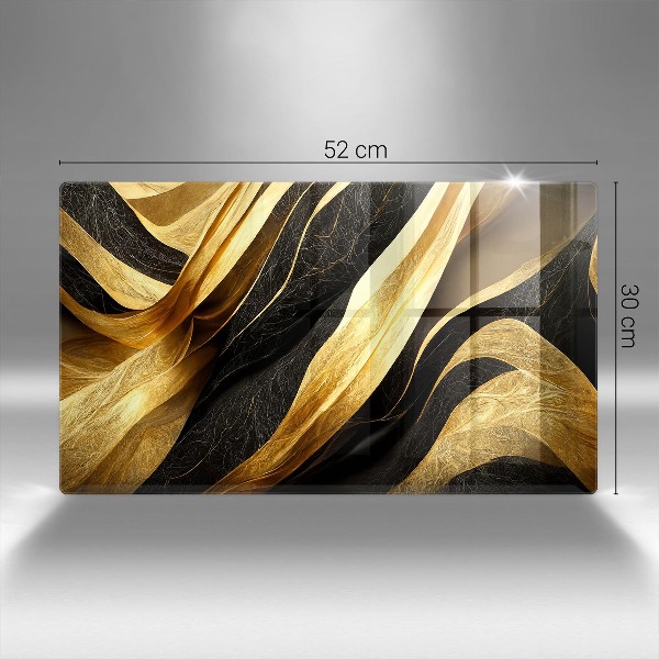 Glasplaat voor grafkaars Elegante abstractie