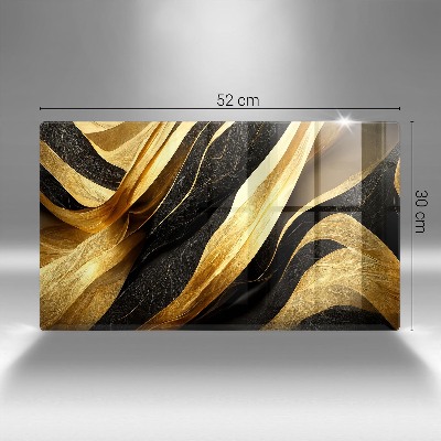 Glasplaat voor grafkaars Elegante abstractie