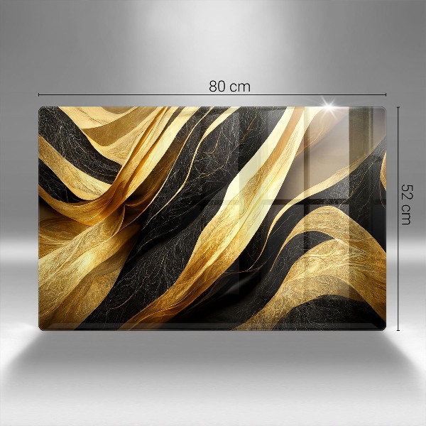 Glasplaat voor grafkaars Elegante abstractie