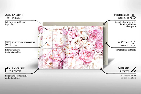 Grafkaars onderzetter Boeket pioenrozen