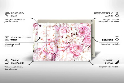 Grafkaars onderzetter Boeket pioenrozen