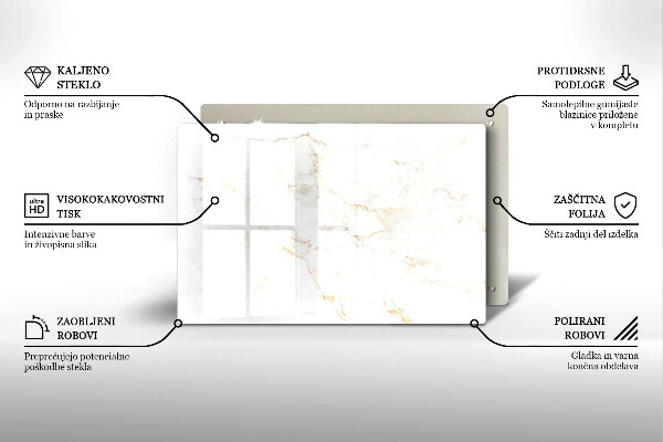 Dekoracyjna podstawka pod znicz Elegancki kamień marmur