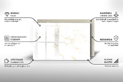 Grafkaars onderzetter Elegante marmeren steen