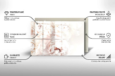 Grafkaars onderzetter Pastelkleurige pioenrozen