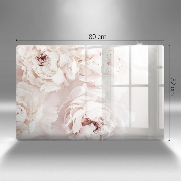 Grafkaars onderzetter Pastelkleurige pioenrozen