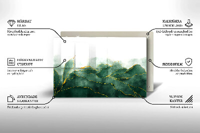 Glasplaat voor grafkaars Abstracte natuur