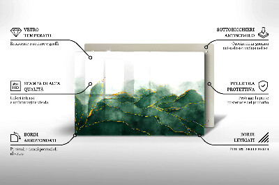 Glasplaat voor grafkaars Abstracte natuur
