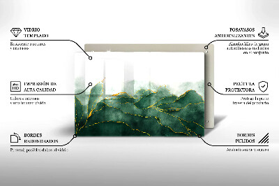 Glasplaat voor grafkaars Abstracte natuur