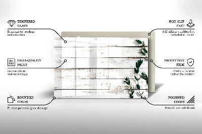 Grafkaars onderzetter Oude planken en bladeren