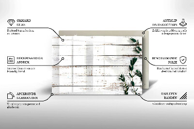 Grafkaars onderzetter Oude planken en bladeren