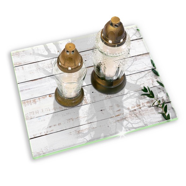 Grafkaars onderzetter Oude planken en bladeren