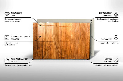 Glasplaat voor grafkaars Houten planken