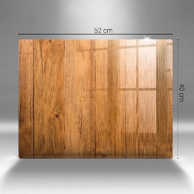 Glasplaat voor grafkaars Houten planken