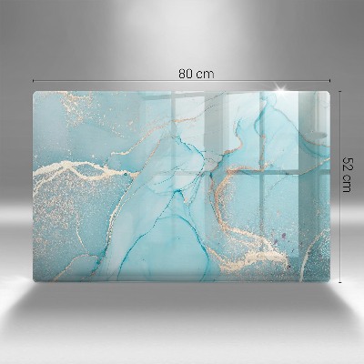 Glasplaat voor grafkaars Abstracte steen