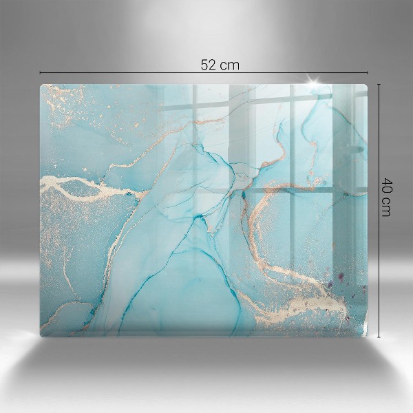 Glasplaat voor grafkaars Abstracte steen