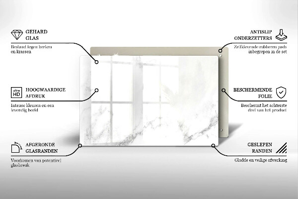 Grafkaars onderzetter Modern marmer