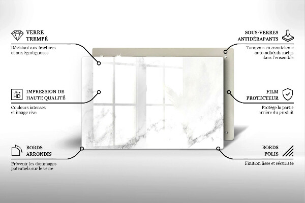 Grafkaars onderzetter Modern marmer