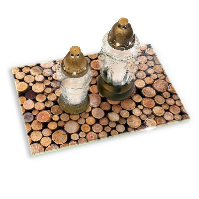 Grafkaars onderzetter Boomstammen